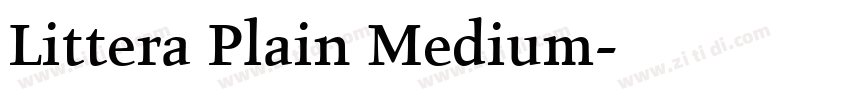 Littera Plain Medium字体转换